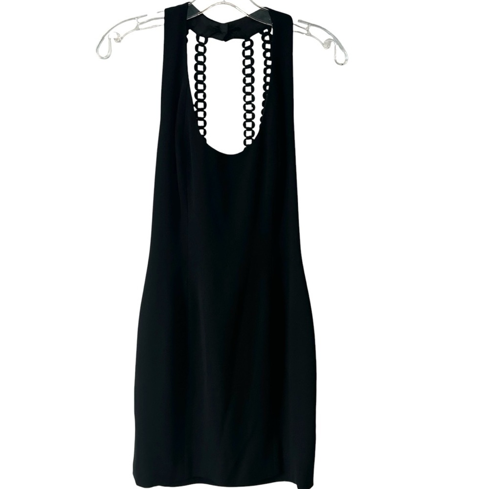 Nicole Miller Women's Black Halter Cocktail‎ Dress in Size 6